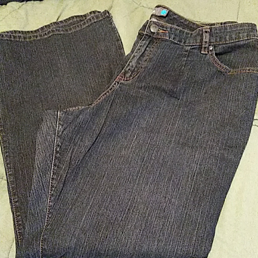 Stretch Flare Dark Denim Jeans Stretch Flare Dark Denim Jeans